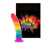 fallo vaginale anale realistico in morbido silicone pene finto con ventosa donna