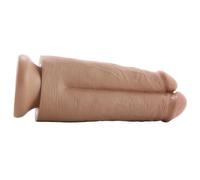 Fallo vaginale dildo realistico con ventosa king cock doppio 7 two in on