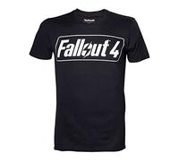 Fallout 4 maglietta con Logo Game Nero Cotone