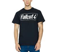 Fallout 4 maglietta con Logo Game Nero Cotone