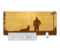 Fallout 76 Tappetino Mouse Gaming, Grande Anime Mouse Pad XXL 900x400mm Confortevole, Lavabile, 3mm Antiscivolo Tappetino Scrivania Supporto per Ufficio Computer, Adatto per computer e PC, D