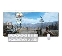 Fallout 76 Tappetino Mouse Gaming, Grande Anime Mouse Pad XXL 900x400mm Confortevole, Lavabile, 3mm Antiscivolo Tappetino Scrivania Supporto per Ufficio Computer, Adatto per computer e PC, H