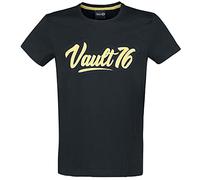 Fallout 76 - Vault 76 Uomo T-Shirt Nero S 100% Cotone Regular
