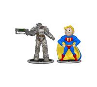 Fallout Mini Figures 2-Pack Set C T-60 & Vault Boy (Power) 7 Cm Syndicate Collec