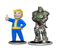 Toynk Fallout T-51 Power Armor and Vault Boy (Classic) - Set di 2 mini figure da 7,6 cm, per adulti, include un pezzo dell'artiglio della morte Build-A-Figure