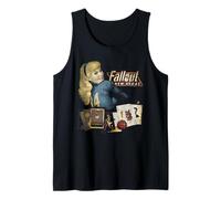 Fallout New Vegas Vintage Distressed Pinup Casino Video Game Canotta