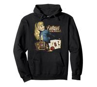 Fallout New Vegas Vintage Distressed Pinup Casino Video Game Felpa con Cappuccio