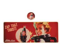 Fallout Nuka-Cola XL - Set di sottomano e sottobicchieri, prodotto con licenza ufficiale, 800 x 300 x 3 mm