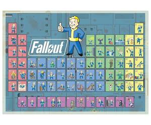 Fallout Periodic Table of Vault Boy, puzzle da 1000 pezzi, per adulti, 71 x 50 cm