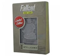 Fallout Perk Card Intelligence Limited Edition Fanattik Bethesda Nuovo Originale