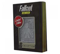 Fallout Perk Card Perception Limited Edition Fanattik Bethesda Nuovo Originale