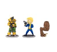 Fallout Escavatore e Vault Boy (Gun) 7,6 cm Mini Figure Set 2-Pack per Adulti | Include Build-A-Figure Deathclaw Piece