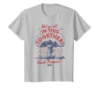 Fallout - Siamo Tutti in Questo Insieme Maglietta, Bambini, Argento, 4 Anni