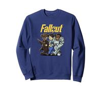 Fallout - su Una Passeggiata Felpa, Unisex per Adulti, Navy, XXL