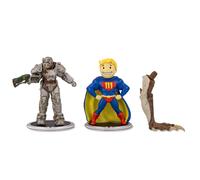 Fallout T-60 e Vault Boy (Power) - Set di 2 mini figure da 7,6 cm, per adulti, include un pezzo di artiglio mortale Build-A-Figure