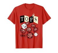Fallout Tops Casino New Vegas Chips And Dice Video Game Maglietta