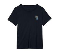 Fallout - Vault Boy, Piccolo Design Maglietta, Donna Plus-Size, Nero, 3X