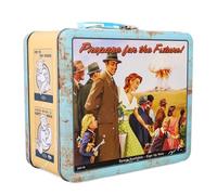 Fallout Vault-Tec - Contenitore per il pranzo in metallo stile retrò Prepare For The Future | Contenitore riutilizzabile in latta