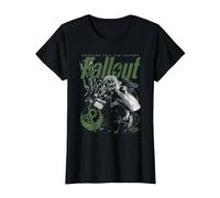 Fallout Video Game Brotherhood of Steel Armor Maglietta, Donna, Nero, XS