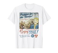 Fallout Video Game Enjoy Vault Living Vault-Tec Retro Ad Maglietta