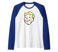Fallout Video Game Front and Back Vault Boy End of the World Maglia con Maniche Raglan