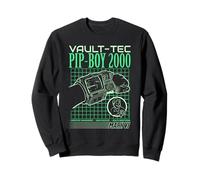 Fallout Video Game Pip-Boy 2000 Interface Retro Graphic Felpa