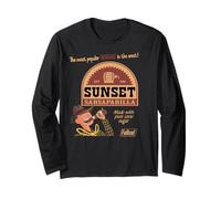 Fallout Video Game Sunset Sarsaparilla Vintage Ad Maglia a Manica