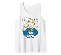 Fallout Video Game Vault Boy Poker Goditi il Tuo Soggiorno Canotta