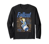 Fallout Video Game Vault Boy Wild West Bomb with Logo Maglia a Manica