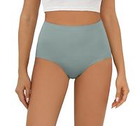 FallSweet Mutande Pancera Contenitiva Intimo Modellante Donna Vita Alta Senza Cuciture Slip Culotte(Verde-1pc, S)