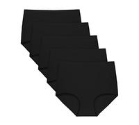 FallSweet Slip Taille Haute Sans déformation, Sous-vêtements pour Femmes, Culottes Sans Couture, Paquet de 5（Nero5,L）
