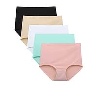 FallSweet Slip Taille Haute Sans déformation, Sous-vêtements pour Femmes, Culottes Sans Couture, Paquet de 5（Multi,M）