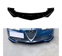 FALMDCQ Compatibile per Alfa Romeo Giulia 2015-2022 (Low Spec), Spoiler per Paraurti Anteriore per Auto, Diffusore per Labbra Canard, Pala per Carrozzeria AntiGraffio,A-Glossy Black
