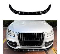 FALMDCQ Compatibile per Audi Q5 8R SQ5 Sline 2013-2016, Spoiler per Paraurti Anteriore per Auto, Diffusore per Labbra Canard, Pala per Carrozzeria AntiGraffio,A-Glossy Black