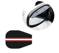 FALMDCQ Compatibile per Mazda 2 2015+, 2 Pezzi Specchietto Retrovisore Laterale per Auto Visiera per Sopracciglia Antipioggia Protezione,B Black