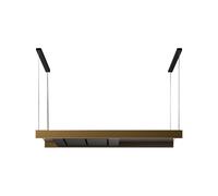 Falmec Cappa Cucina Design Light Isola 120 Cm Bronze