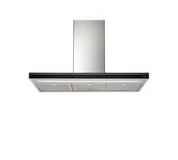 Falmec Cappa Cucina Design Luce Isola 90 cm Vetro Nero