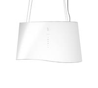 Falmec Cappa Cucina E.ion Mare Isola 67 cm Vetro Bianco
