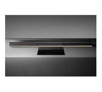 Falmec Cappa worktop Monolith in vetro nero e profili alluminio da 90 cm - 800 m3/h
