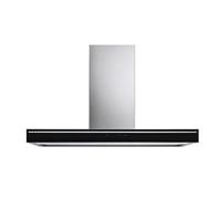Falmec Lumina Nrs Parete/Wall 90 C0001 Vetro Nero Cono Inox 220-240V 50-60Hz T80 S/Filtro Cappa Parete | Classe A+ | Aspirazione perimetrale, Vetro nero, Illuminazione LED