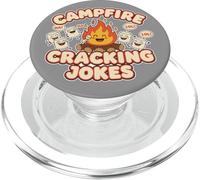 Falò Cracking Scherzi Marshmallow Umorismo Campeggio Giochi di parole Retro PopSockets PopGrip per MagSafe