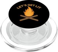 Falò da campeggio "Let's Get Lit" PopSockets PopGrip per MagSafe