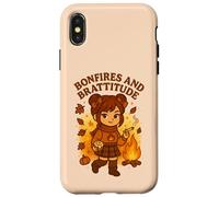 Falò e Brattitude Sassy Fall Vibes Cozy Autumn Energy Custodia per iPhone X/XS