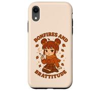 Falò e Brattitude Sassy Fall Vibes Cozy Autumn Energy Custodia per iPhone XR