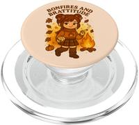 Falò e Brattitude Sassy Fall Vibes Cozy Autumn Energy PopSockets PopGrip per MagSafe