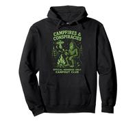 Falò e cospirazioni Sasquatch Campout Club ufficiale Felpa con Cappuccio
