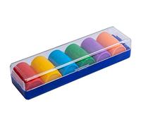 Falomir - Acc Parchís Set completo di 6 cubetti di plastica Gioco da tavolo (accessori), multicolore (27934)