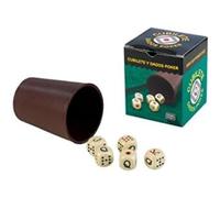 Falomir Cubilete Poker, Gioco da Tavolo, Classici, Multicolore (27930)