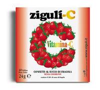 Falqui Ziguli caramelle alla fragola - Integratore di vitamina C per le difese immunitarie, 24 g
