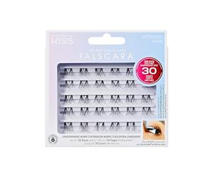 FALSCARA Collection DIY - Confezione multipla di extension per ciglia, 30 extension da 10 mm a 14 mm, volume naturale - Wispy Wisps naturali